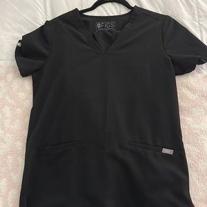 Women’s black Figs scrub set